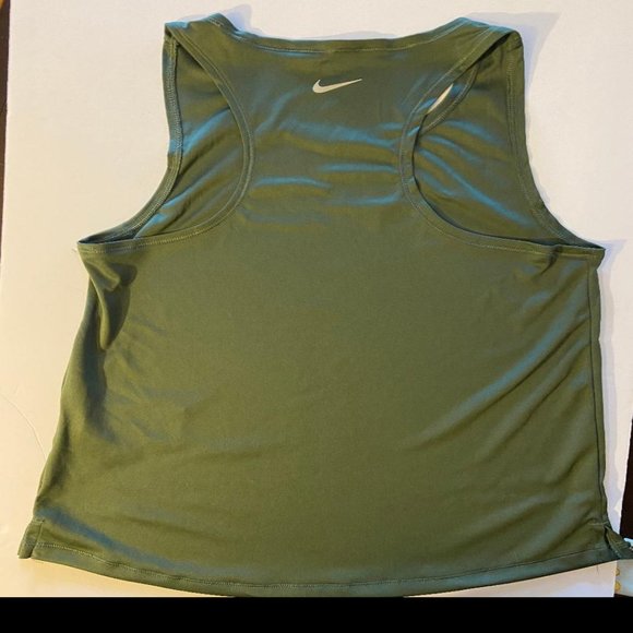 Nike DrI-Fit Green Running Tank, Size Small - Picture 2 of 7